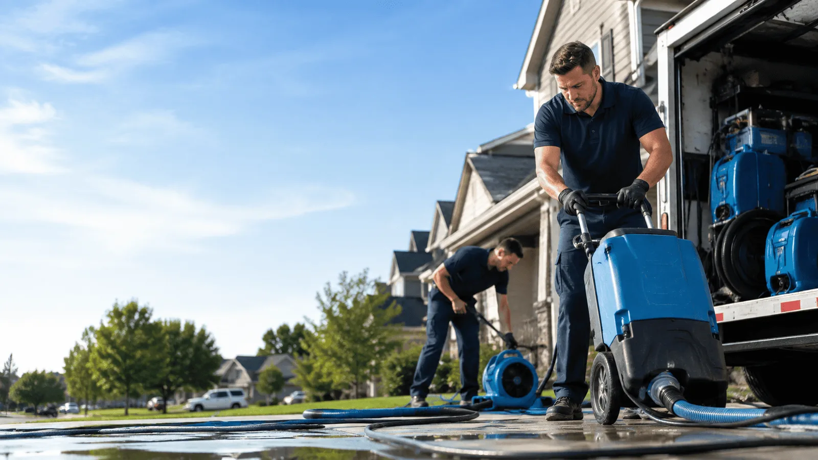 Dehumidification being performed in Martin City, MT